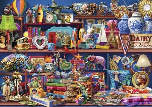 Bluebird Puzzle - Collected - Gesammelt - Puzzle 2000 Teile - Die Regale eines Trödelsammlers - Erwachsenenpuzzle von Bluebird