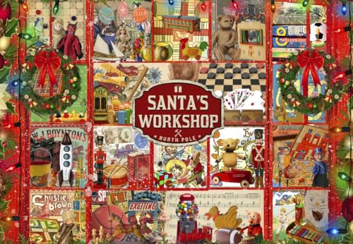 Bluebird Puzzle - Die Weihnachtsmann-Werkstatt, 1000 Teile Puzzle - Die Werkstatt des Weihnachtsmannes - Puzzle für Erwachsene Bluebird Puzzle - Die Weihnachtsmann-Werkstatt, 1000 Teile Puzzle - Die Werkstatt des Weihnachtsmannes - Puzzle für Erwachsene von Bluebird
