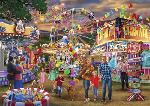 Bluebird Puzzle - Family Fun Carnival - Puzzle 2000 Teile - Der Familien-Spaß-Jahrmarkt - Erwachsenenpuzzle von Bluebird
