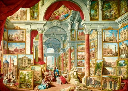 Bluebird Puzzle - Panini, Bildergalerie mit Ansichten des modernen Roms, 1757, 1000 Teile Puzzle - Reproduktion des Berühmten Gemäldes - Puzzle für Erwachsene Bluebird Puzzle - Panini, Bildergalerie mit Ansichten des modernen Roms, 1757, 1000 Teile Puzzle - Reproduktion des Berühmten Gemäldes - Puzzle für Erwachsene von Bluebird