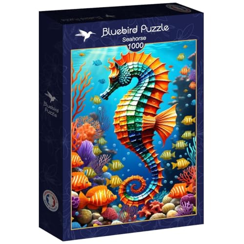Bluebird Puzzle – Seahorse, Puzzle 1000 Teile – Seepferdchen und Wassertiere – hergestellt in Frankreich Bluebird Puzzle – Seahorse, Puzzle 1000 Teile – Seepferdchen und Wassertiere – hergestellt in Frankreich von Bluebird