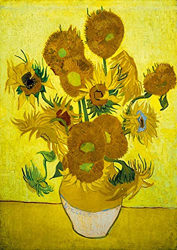 Bluebird Puzzle - Van Gogh, Die Sonnenblumen, 1889, 1000 Teile Puzzle - Reproduktion des berühmten Gemäldes - Puzzle für Erwachsene Bluebird Puzzle - Van Gogh, Die Sonnenblumen, 1889, 1000 Teile Puzzle - Reproduktion des berühmten Gemäldes - Puzzle für Erwachsene von Bluebird