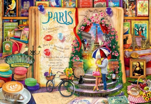 Puzzle 1000 Teile - Life is an Open Book Paris Puzzle 1000 Teile - Life is an Open Book Paris von Bluebird