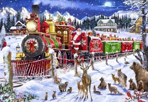 Puzzle 1000 Teile - Santa Express Usa Puzzle 1000 Teile - Santa Express Usa von Bluebird