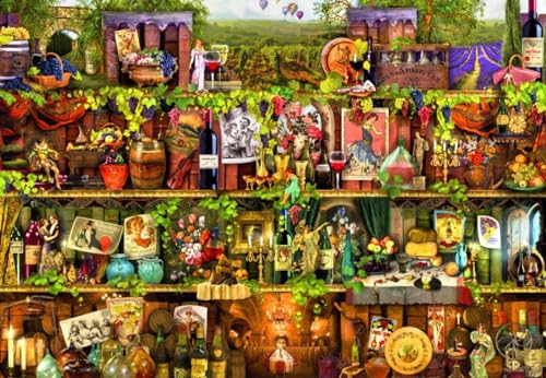 Puzzle 1000 Teile - Wine Shelf von Bluebird