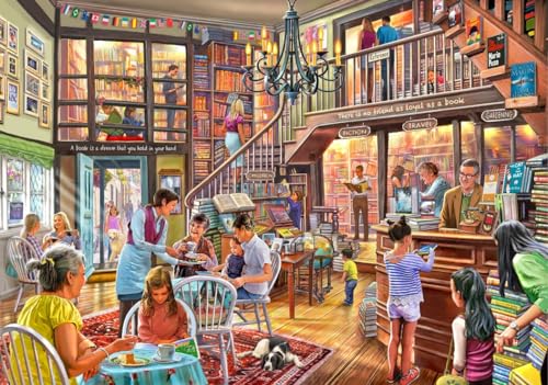 Puzzle 2000 Teile - Bookshop Tearoom Puzzle 2000 Teile - Bookshop Tearoom von Bluebird