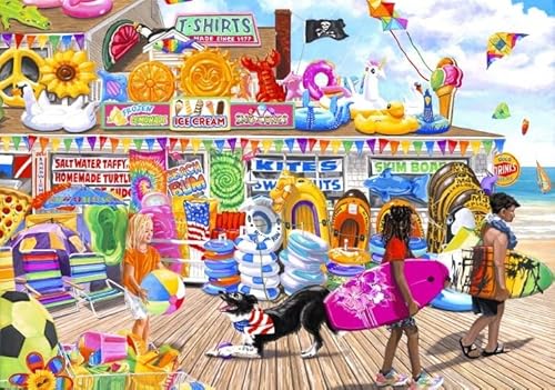 bluebird Puzzle Beach Shop - 2000 Teile von Bluebird