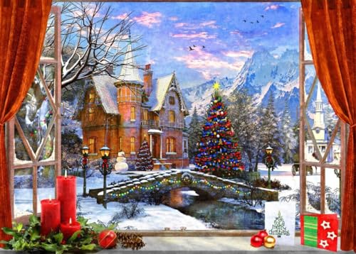 bluebird Puzzle Christmas Mountain View - 500 Teile bluebird Puzzle Christmas Mountain View - 500 Teile von Bluebird