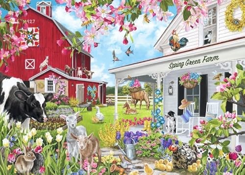 bluebird Puzzle Spring Green Farm - 500 Teile von Bluebird