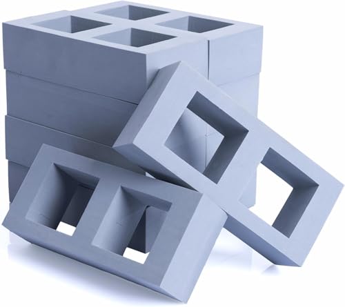 Bluecaps Schaumstoff-Baustein-Set für Kinder – Bauen Sie Fantasie, Fähigkeiten und Kraft durch Spielen im Innen- und Außenbereich auf (graue Steine, 24, Count) von Bluecaps Trading
