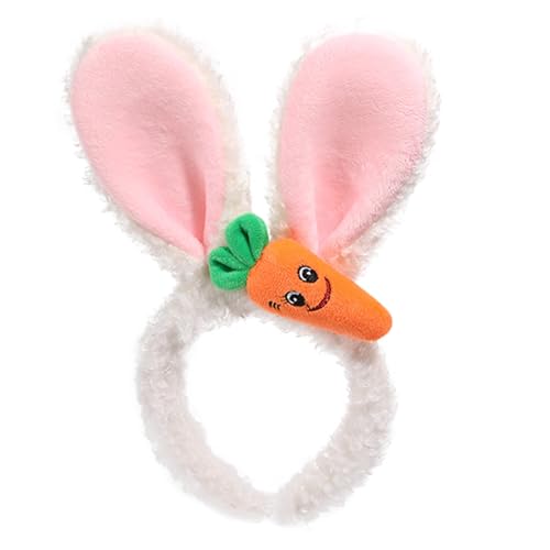 Bluelucon Hasenohren Stirnband 1 Stück Kaninchen Ohr Haarband Zubehör Haarreif mit Hasenohren Bunny Plüsch Haarreifen Mottoparty für Ostern Karneval Party Maskerade Dekoration von Bluelucon