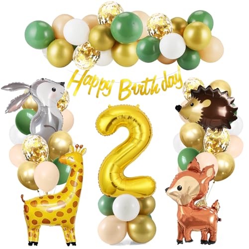 2 Geburtstag Deko Junge Mädchen, Waldtiere Geburtstag Deko 2 Jahr, Dschungel Kindergeburtstag Deko 2 Jahr, Deko 2. geburtstag Junge Mädchen, Safari Ballon Geburtstagsdeko 2 Geburtstag Deko Junge Mädchen, Waldtiere Geburtstag Deko 2 Jahr, Dschungel Kindergeburtstag Deko 2 Jahr, Deko 2. geburtstag Junge Mädchen, Safari Ballon Geburtstagsdeko von Bluelves