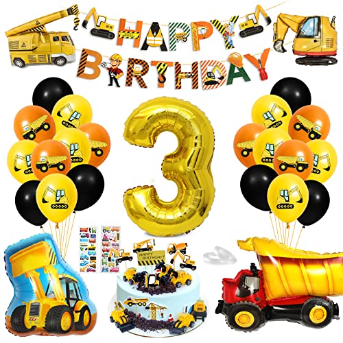 Bagger Deko Kindergeburtstag 3, Baustellen GeburtstagdekoJunge 3 Jahre, Bagger Luftballons Geburtstag, BAU Party Dekoration, 3 Folienballon, Baufahrzeug Spielzeuge Bagger Deko Kindergeburtstag 3, Baustellen GeburtstagdekoJunge 3 Jahre, Bagger Luftballons Geburtstag, BAU Party Dekoration, 3 Folienballon, Baufahrzeug Spielzeuge von Bluelves