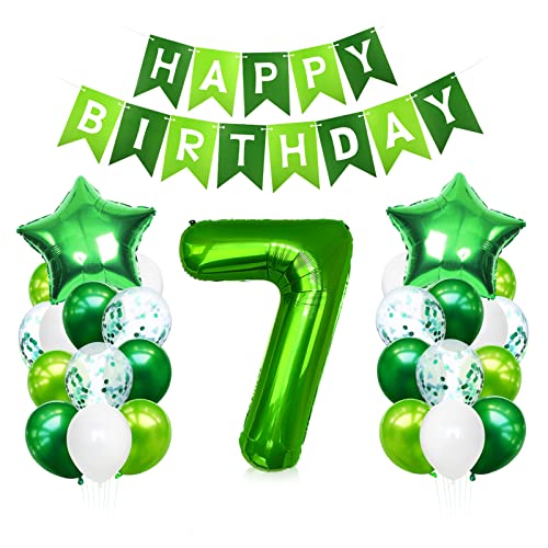 Bluelves 7 Jahre Geburtstag, Zahl 7, Grün, Helium Riese, Dekoration für Kinder, Mädchen, Jungen Bluelves 7 Jahre Geburtstag, Zahl 7, Grün, Helium Riese, Dekoration für Kinder, Mädchen, Jungen von Bluelves