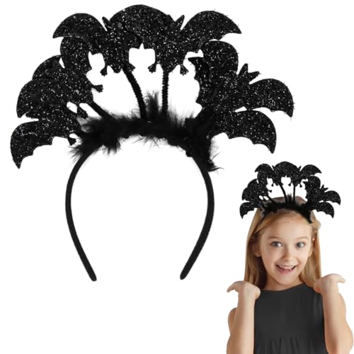 Bluelves Fledermaus Haarreif für Halloween-Kostüme, Halloween Kinder Fasching Kostüm Karneval Party Accessoire,Bat Headband Stirnband,Fledermaus Ohren mit Glitzereffekt für Damen & Herren Bluelves Fledermaus Haarreif für Halloween-Kostüme, Halloween Kinder Fasching Kostüm Karneval Party Accessoire,Bat Headband Stirnband,Fledermaus Ohren mit Glitzereffekt für Damen & Herren von Bluelves
