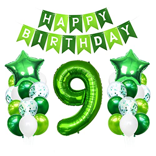 Luftballon 9. Geburtstag Grün, Geburtstagsdeko 9 Jahre Junge, Helium Ballon 9 Geburtstag, Riesen Folienballon Zahl 9, Deko 9 Geburtstag Junge, Ballon 9 Deko zum Geburtstag Luftballon 9. Geburtstag Grün, Geburtstagsdeko 9 Jahre Junge, Helium Ballon 9 Geburtstag, Riesen Folienballon Zahl 9, Deko 9 Geburtstag Junge, Ballon 9 Deko zum Geburtstag von Bluelves