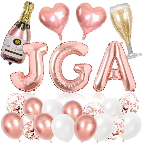 JGA Deko Frauen, Junggesellinnenabschied Deko Rosegold, JGA Luftballons, Folienballons Latexballons Rosegold JGA für Junggesellenabschied Frauen, Bachelorette Party, Polterabend Deko JGA Deko Frauen, Junggesellinnenabschied Deko Rosegold, JGA Luftballons, Folienballons Latexballons Rosegold JGA für Junggesellenabschied Frauen, Bachelorette Party, Polterabend Deko von Bluelves