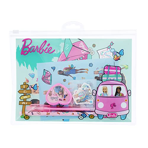 Barbie Super Schreibwaren-Set | Schulbriefpapier Set | Barbie Geschenke | Schreibwaren | Barbie Schreibwaren | Schreibwaren Sets | Barbie Puppen | Barbie Zubehör von Blueprint Collections