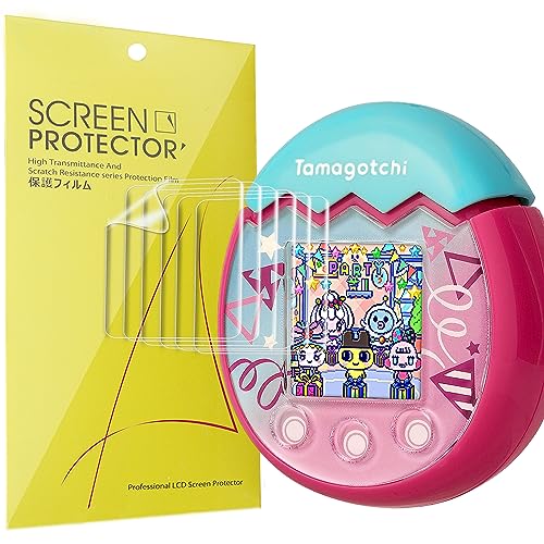 Blueshaweu Schutzfolie Kompatibel für Tamagotchi Pix, HD klar Flexible TPU Displayschutzfolie [6 Stück] für Tamagotchi Pix (transparent) von Blueshaweu