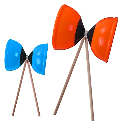 Blue Sky Diabolo 048113, 16 cm, Outdoor Strandspiele ab 6 Jahren, Blau oder Orange, Mehrfarbig von BLUE SKY