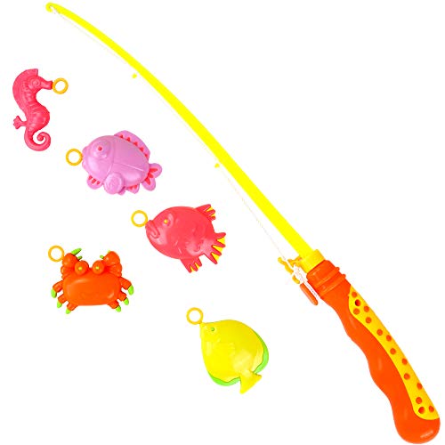 Blue Sky - Fischen nach 5 Fischen - Geschicklichkeits- und Outdoor-Spiel - 038887A - Magnetisches Angeln für Kinder - Angeln mit der Schnur - Mehrfarbig - Kunststoff - 40 cm - Ab 3 Jahren Blue Sky - Fischen nach 5 Fischen - Geschicklichkeits- und Outdoor-Spiel - 038887A - Magnetisches Angeln für Kinder - Angeln mit der Schnur - Mehrfarbig - Kunststoff - 40 cm - Ab 3 Jahren von Bluesky