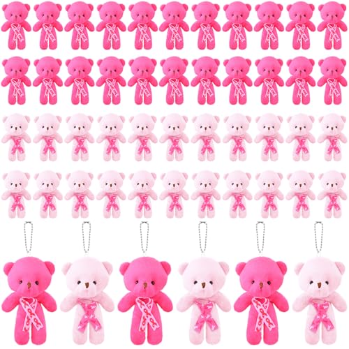 Blueweenly 50 Packungen 11,9 cm Mini-Bär, Brustkrebs-Bewusstsein für Brustkrebs, Bärenpuppe, Mini-Stofftiere, Großpackung für Frauen, Wohltätigkeitsorganisation, öffentliche und soziale Veranstaltung Blueweenly 50 Packungen 11,9 cm Mini-Bär, Brustkrebs-Bewusstsein für Brustkrebs, Bärenpuppe, Mini-Stofftiere, Großpackung für Frauen, Wohltätigkeitsorganisation, öffentliche und soziale Veranstaltung von Blueweenly
