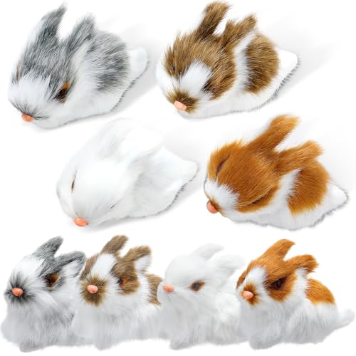 Blueweenly 8 Stück Ostern Plüsch Häschen Set Mini Realistische Niedliche Hasen Lebensechte Tier Ostern Dekorationen Pelzige Hasen Figur für Ostern Home Decor Geburtstagsgeschenk Blueweenly 8 Stück Ostern Plüsch Häschen Set Mini Realistische Niedliche Hasen Lebensechte Tier Ostern Dekorationen Pelzige Hasen Figur für Ostern Home Decor Geburtstagsgeschenk von Blueweenly