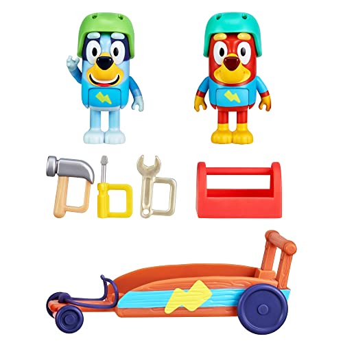 Bluey Fahrzeug und Figuren Pack, Rusty Go-Kart, 6,3-7,6 cm Figuren und Zubehör Bluey Fahrzeug und Figuren Pack, Rusty Go-Kart, 6,3-7,6 cm Figuren und Zubehör von BlueY