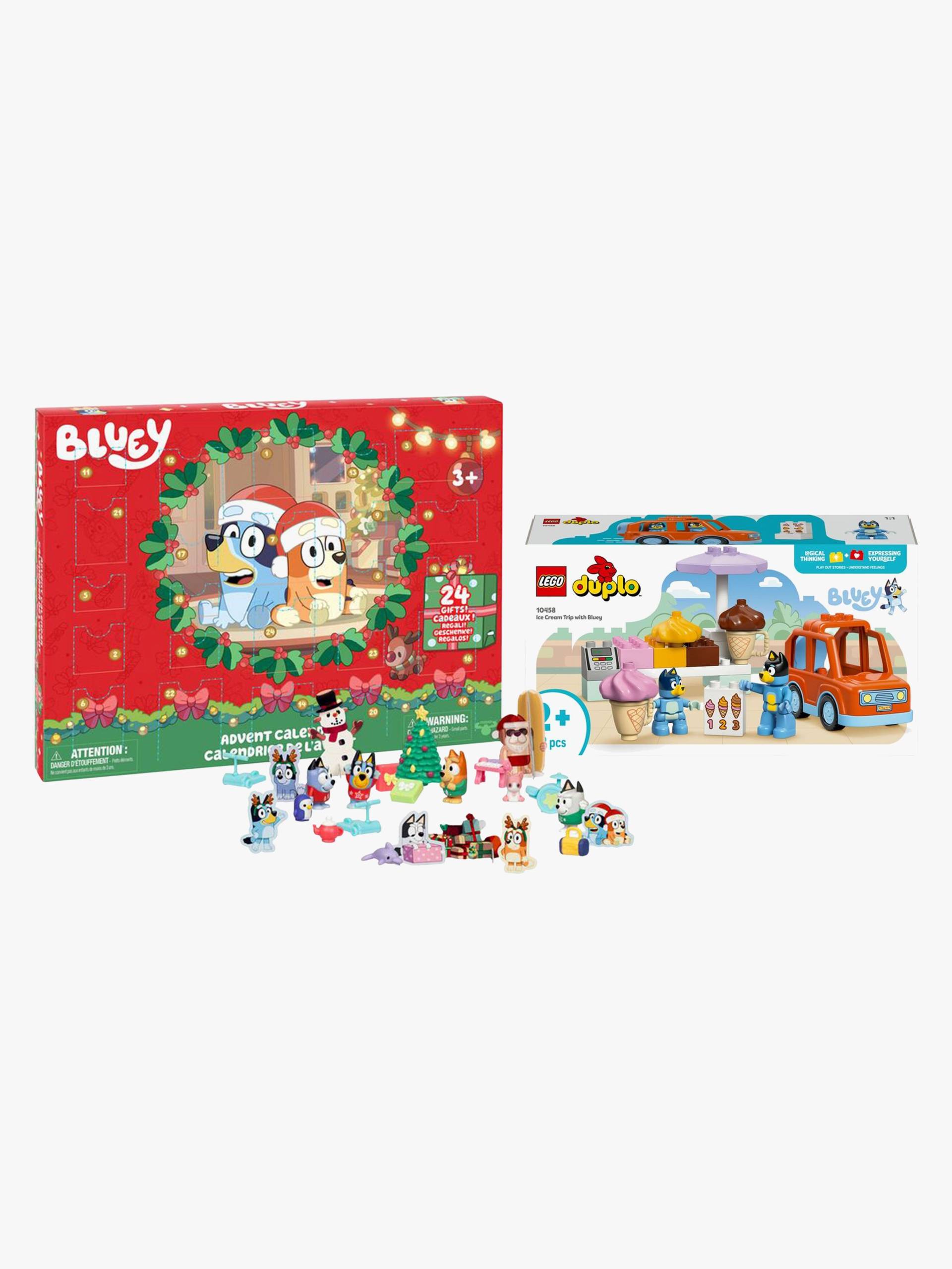 Bluey Adventskalender &  LEGO DUPLO Bluey 10458 Ausflug zur Eisdiele mit Bluey von Bluey