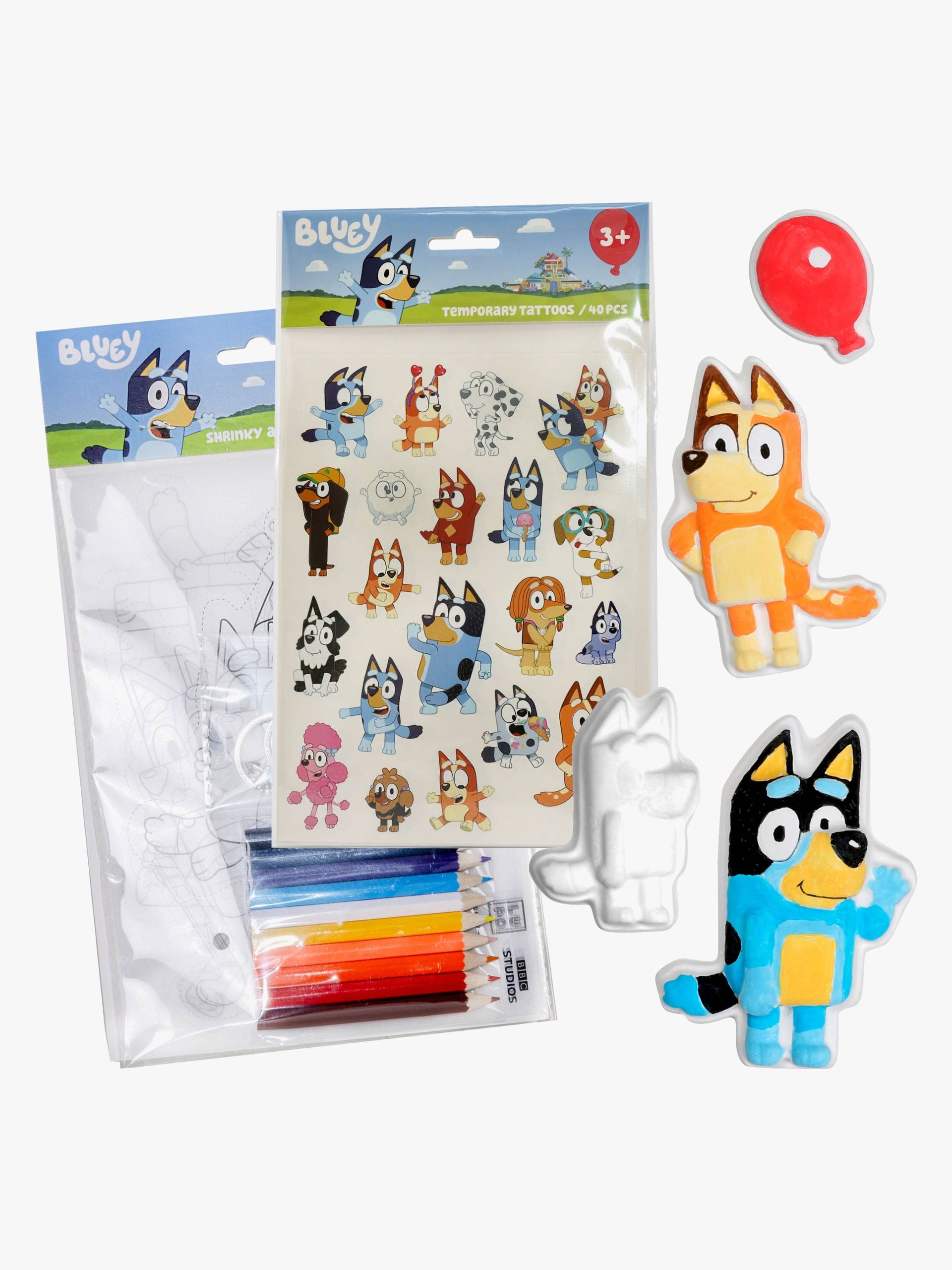 Bluey Bastelset mit Tattoos von Bluey
