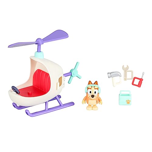 Bluey Fahrzeug- und Figurenpaket Bingos Hubschrauber mit 2,5 Zoll Bingo-Figur und Werkzeugzubehör Bluey Fahrzeug- und Figurenpaket Bingos Hubschrauber mit 2,5 Zoll Bingo-Figur und Werkzeugzubehör von BlueY