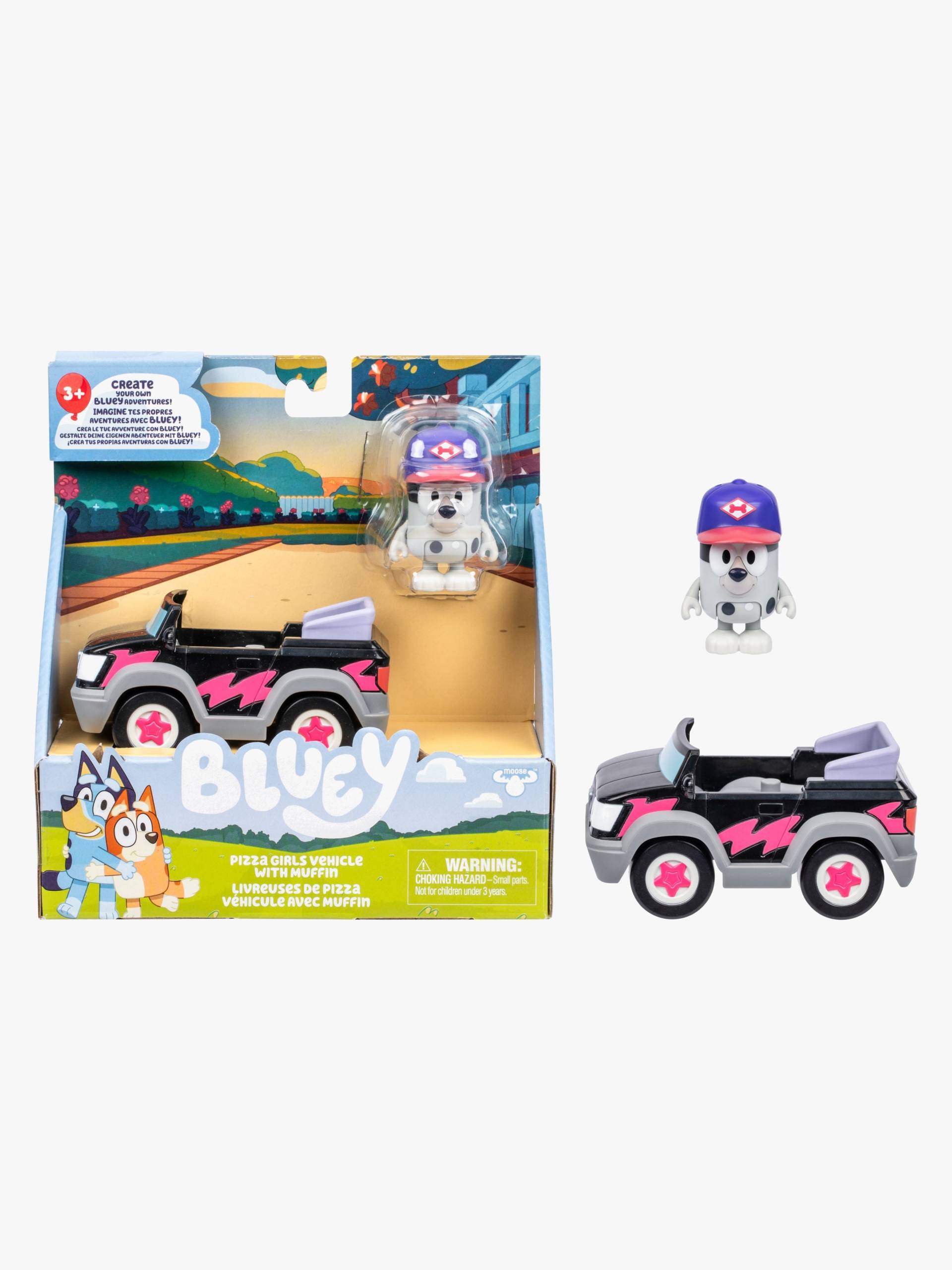 Bluey Figur mit Fahrzeug Muffin von Bluey