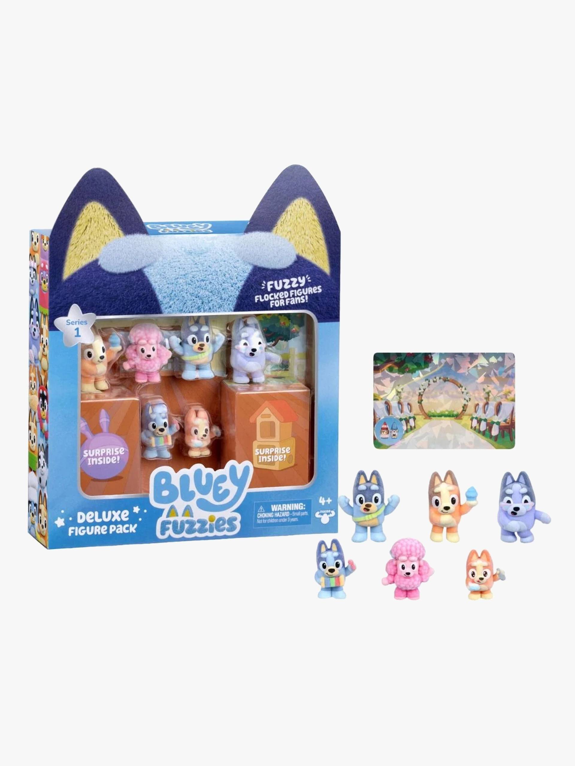 Bluey Fuzzies Figuren Fan-Lieblinge 8er-Pack von Bluey