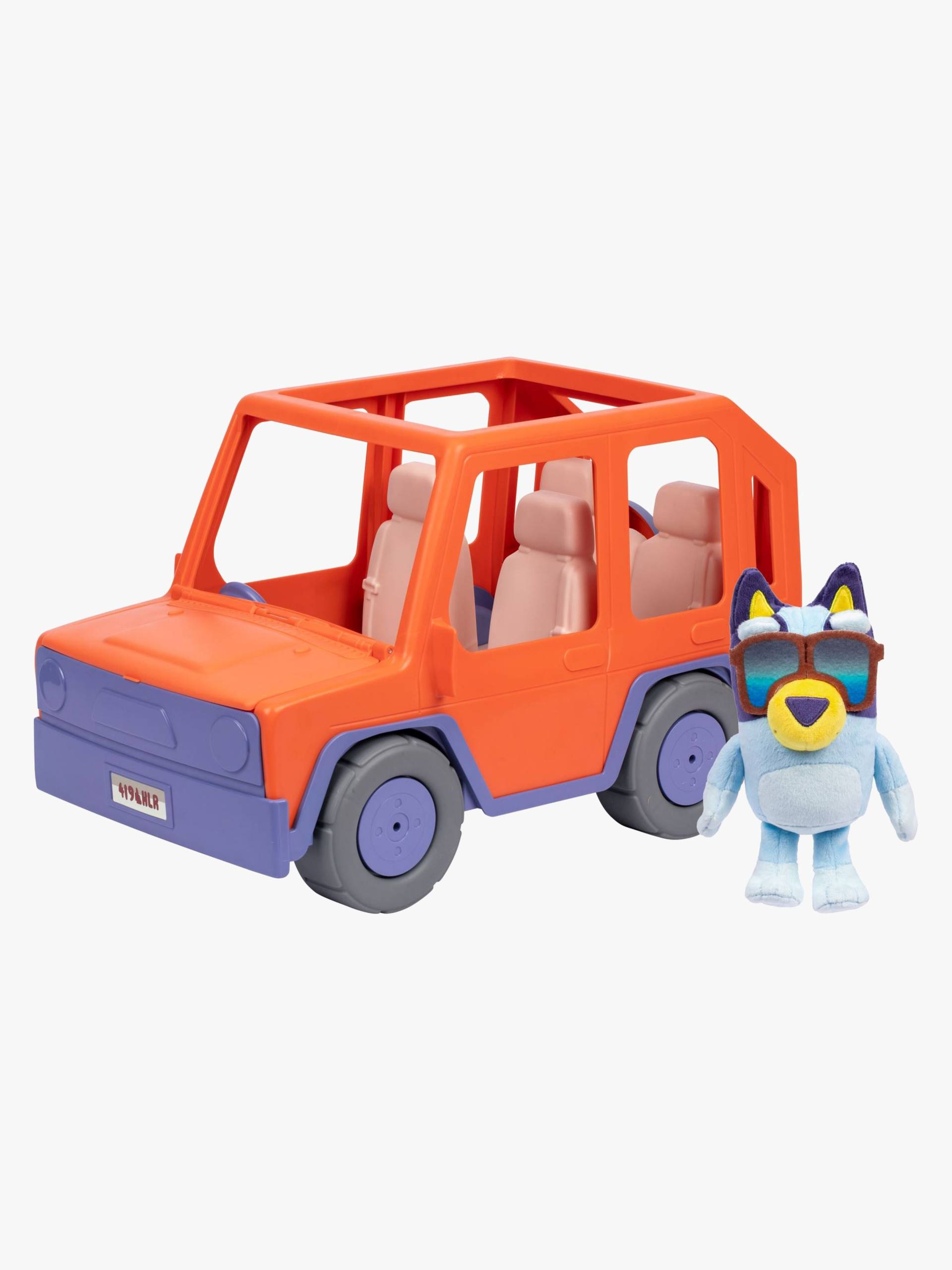 Bluey Heeler Auto mit Bluey Plüschspielzeug von Bluey