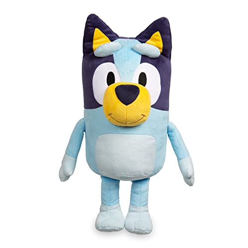 Bluey Jumbo Plush 40 Zentimeter Plüschtier Hund Farbe Blau, wie in der Kinderserie, weich und kuschelig, zum Umarmen und Begleiten Ihrer Kinder, Prominent (BLY05000) von Bluey