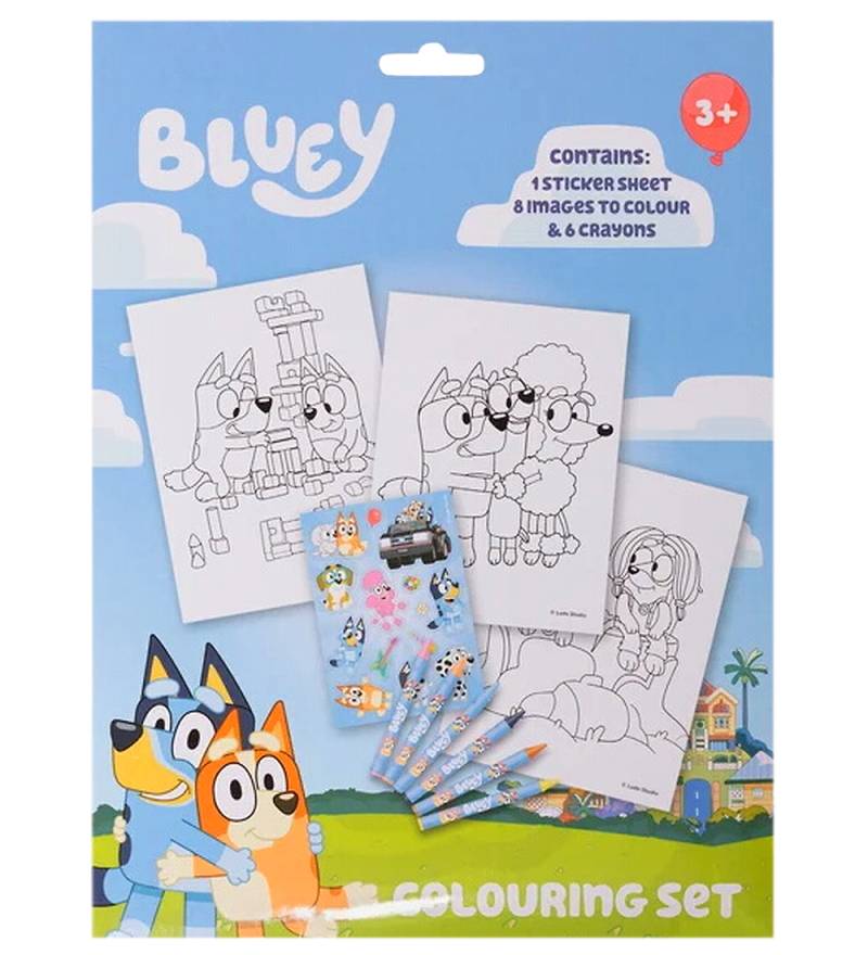 Bluey Malset m. Buntstifte - Bluey - One Size - Malbücher Bluey Malset m. Buntstifte - Bluey - One Size - Malbücher von Bluey