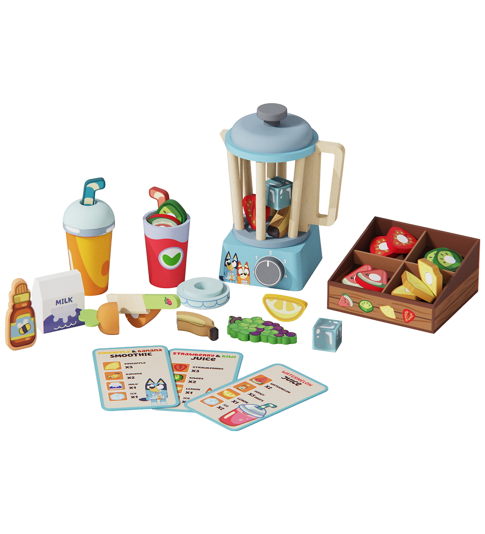Bluey Spielset - Saftbar - Holz - 24 Teile - Bluey - One Size - Spielzeug Bluey Spielset - Saftbar - Holz - 24 Teile - Bluey - One Size - Spielzeug von Bluey