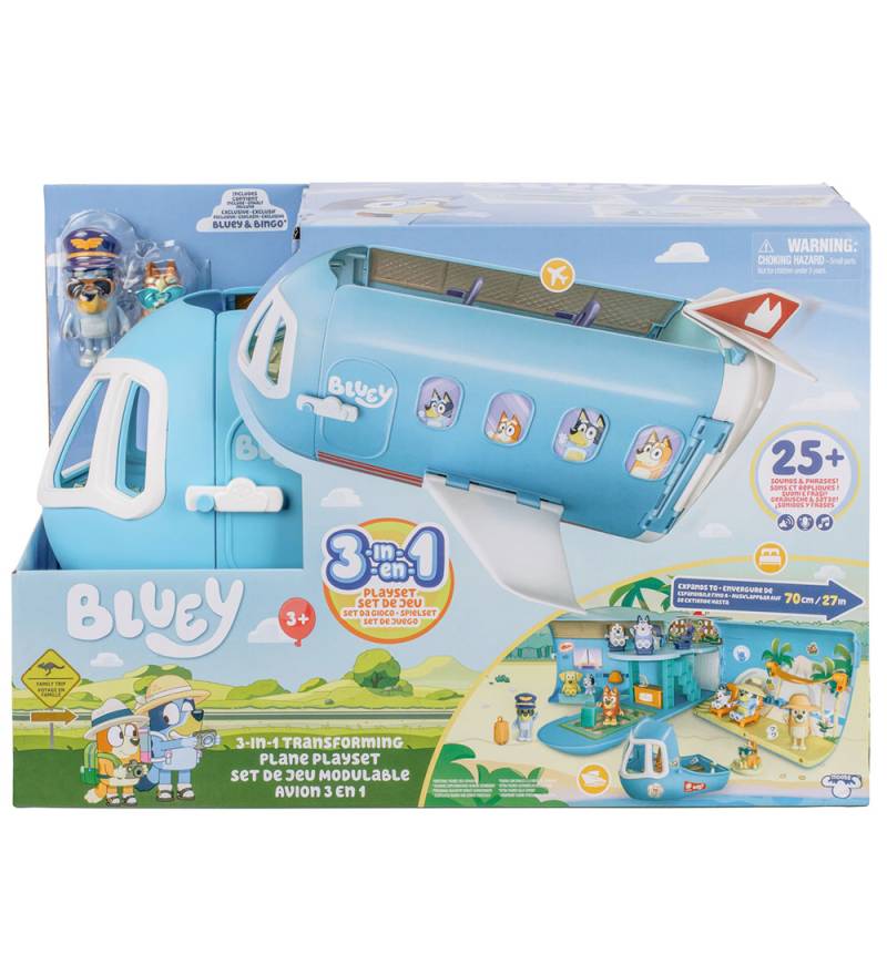 Bluey Spielset m. Sound - Transformierbar Flieger -3-in-1 - Bluey - One Size - Spielzeug Bluey Spielset m. Sound - Transformierbar Flieger -3-in-1 - Bluey - One Size - Spielzeug von Bluey