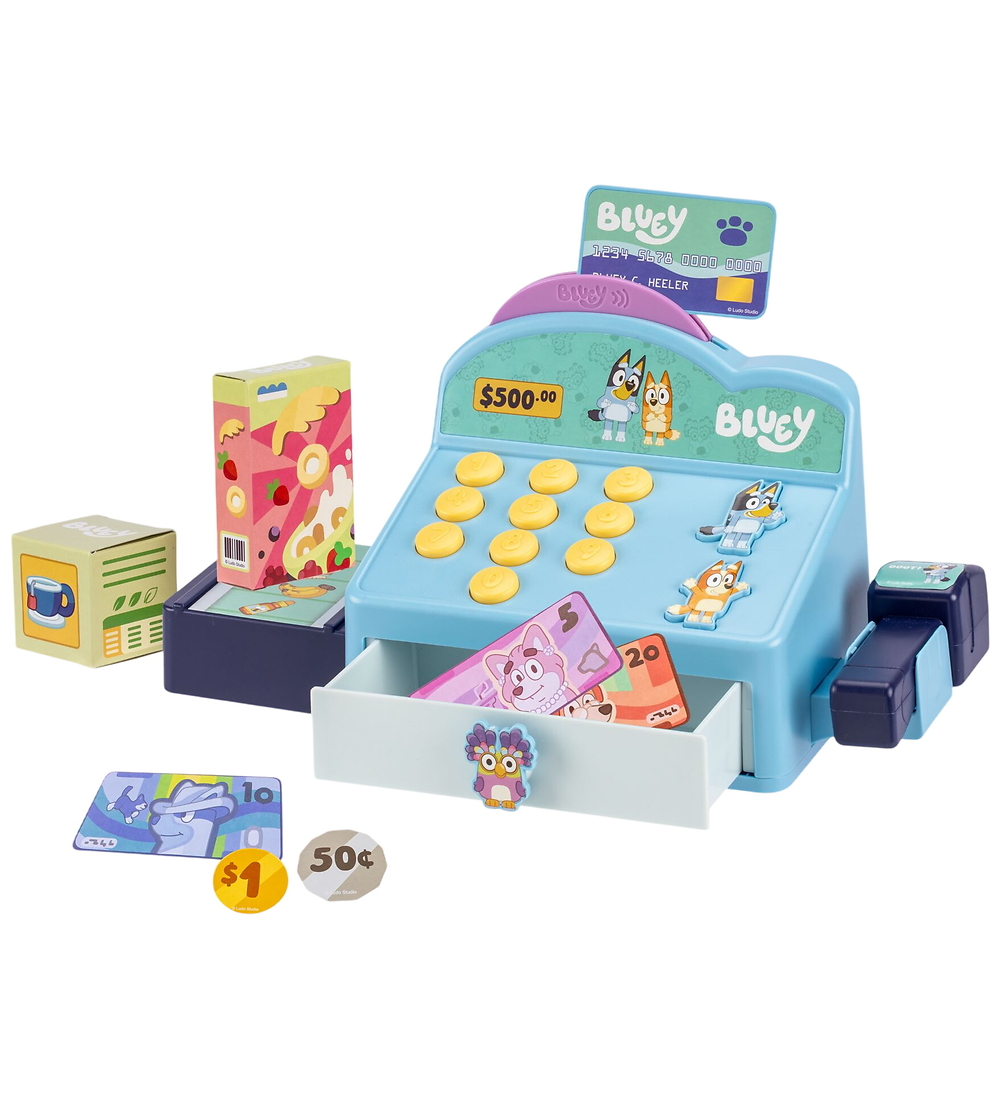 Bluey Spielzeug – Kasse m. Sound - Bluey - One Size - Spielzeug von Bluey
