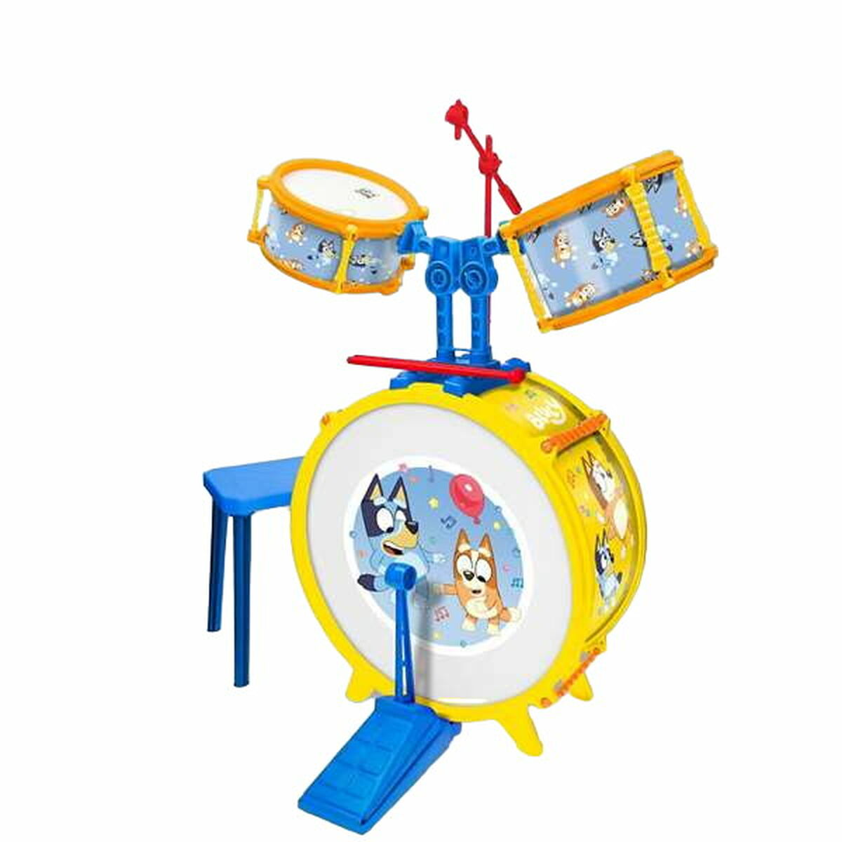 Schlagzeug Bluey Für Kinder 55 x 36 x 38 cm Schlagzeug Bluey Für Kinder 55 x 36 x 38 cm von Bluey