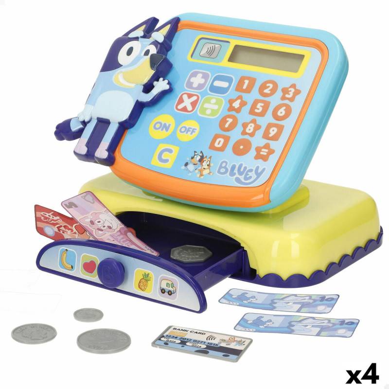 Spielzeug-Registrierkasse Bluey 19 x 15 x 13 cm (4 Stück) von Bluey