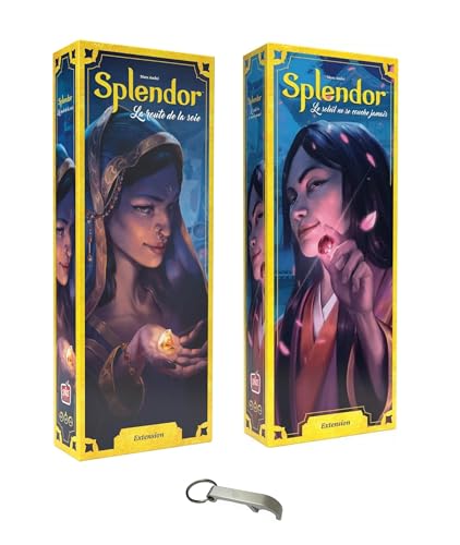 2 Erweiterungen Splendor Die Seidenstraße + die Sonne geht nie unter, französische Version + 1 Decap Blumie (Seide + Sonne) von Blumie Shop