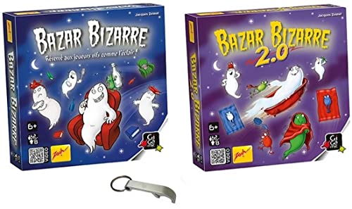 Set 2 Spiele: Bazar Bizarre + Bazar Bizarre 2.0 + 1 Flaschenöffner Blumie von Blumie Shop