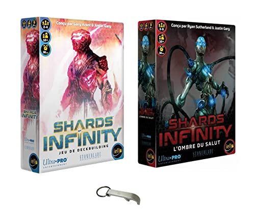 Blumie Shop: Shards of Infinity + Extensions (Base + Schatten des Heils) - Deckbuilding-Spiel, Französisch für 1-5 Spieler, ab 10 Jahren von Blumie Shop