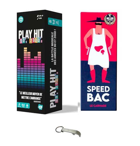Play'Hit 90er 2000er Set + Speed Becken Rot Das Gemetzel Französische Version + 1 Decap Blumie (Hit + Speed Bac R) von Blumie Shop