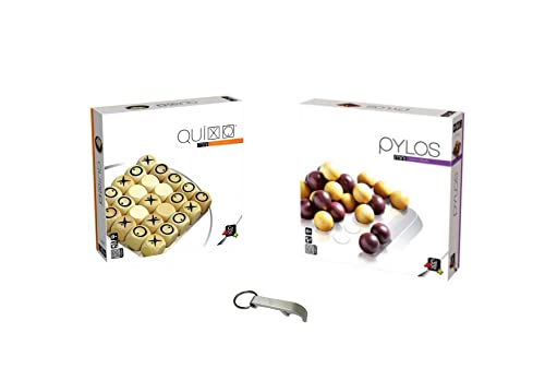 Quixo Mini-Spiele aus Holz + Pylos + 1 Flaschenöffner Blumie (Pylos + Quixo) von Blumie Shop