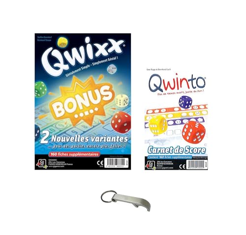 Qwixx Bonus + Nachfüllpack Qwinto + 1 Flaschenöffner EUR Blumie (Bonus + Qwinto Nachfüllpackung) von Blumie Shop