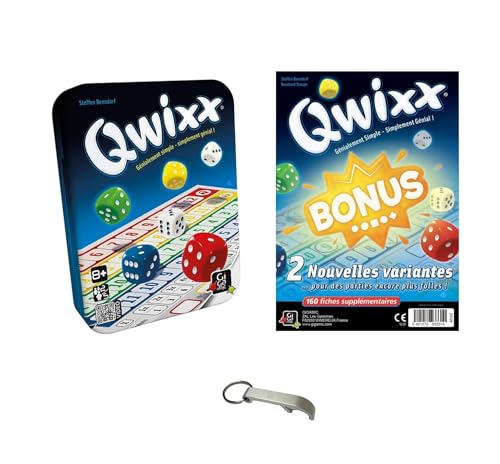 Qwixx Set + Qwixx Bonus + 1 EUR Blumie Flaschenöffner (Qwixx + Bonus) von Blumie Shop