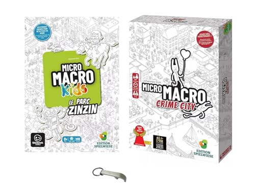 Set Micro Macro Kids Le Park Zinzin + Micro Makro Crime City Französische Version + 1 Decap Blumie (Zinzin + City) von Blumie Shop