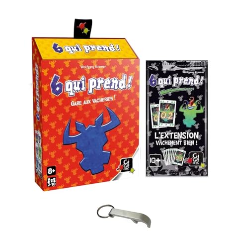 Set Spiele: 6 Wer Nimmt + Erweiterung Vachement Bien + 1 Flaschenöffner Blumie von Blumie Shop